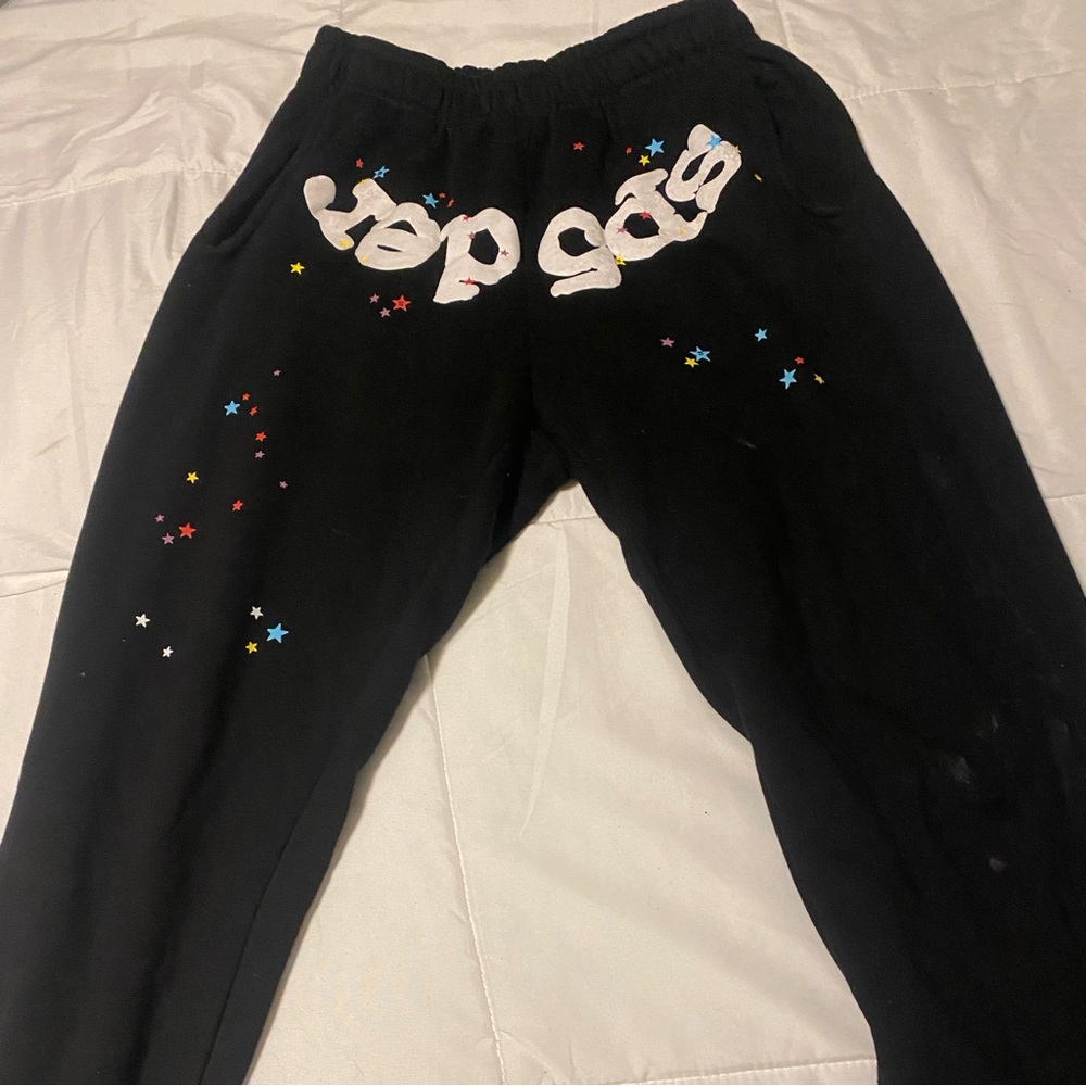 Sp5der sweatpants black/multicolored